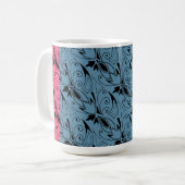 Art Deco Floral Kaffeetasse (Vorderseite Links)