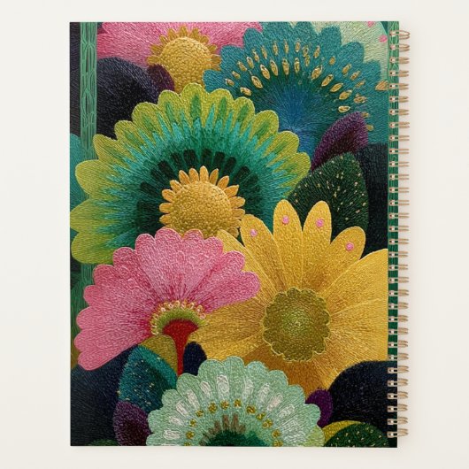 Art Deco Floral Planer (Rückseite)