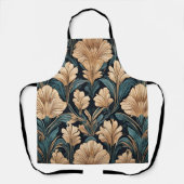 Art Deco Floral Schürze (Vorderseite)