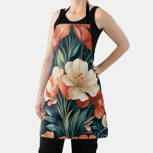 Art Deco Floral Schürze (InSitu)