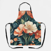 Art Deco Floral Schürze (Vorderseite)