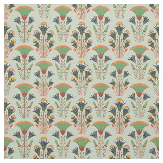 Art Deco Floral Stoff (Muster)