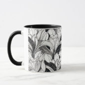 Art Deco Floral Tasse (Links)