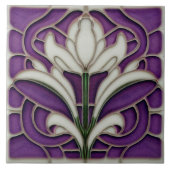 Art Deco Florale Wand Deco, Deco dekoriert Jugends Fliese (Vorderseite)