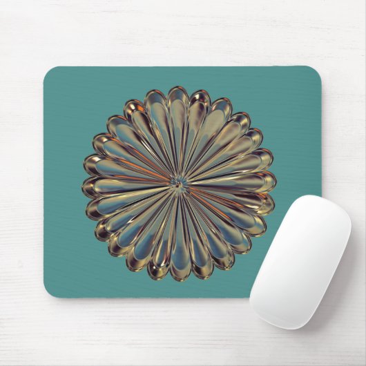 Art deco flower medallion mousepad (Mit Mouse)