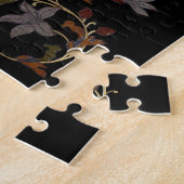 Art Deco Flowers On Black Puzzle (Seite)