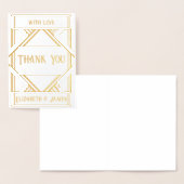 Art Deco Foil danke Ihnen Karten (Anzeige)