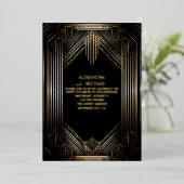 Art Deco Foil Invitation Folieneinladung (Stehend vorne)