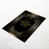 Art Deco Foil Invitation Folieneinladung (Gedreht)