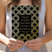 Art Deco Foil Wedding/Anniversary/Party Einladung