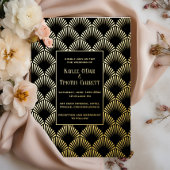 Art Deco Foil Wedding/Anniversary/Party Einladung