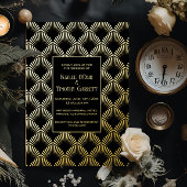 Art Deco Foil Wedding/Anniversary/Party Einladung