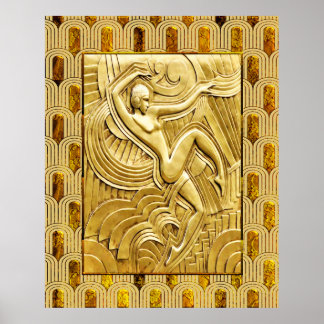 Art Deco Follies Bergere - Maurice Pico Poster. Poster