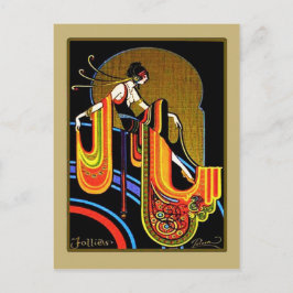 Art Deco "Follies" Postkarte