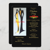 Art Deco Förmliche Weihnachtsfeier Party Einladung (Vorne/Hinten)