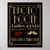Art Deco FOTO BEIDE drucken schwarz und gold Poster (Vorne)
