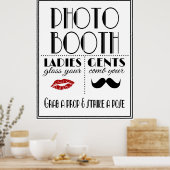 Art Deco FOTO BOOTH Poster (Küche)