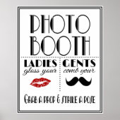 Art Deco FOTO BOOTH Poster (Vorne)