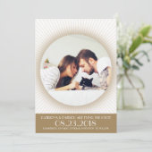 Art Deco Foto Frame | ANKÜNDIGUNG DATUM FREIHALTEN (Stehend Vorderseite)