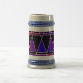 Art Deco 'Fractured' by Kenneth yoncich Bierglas (Mittel)