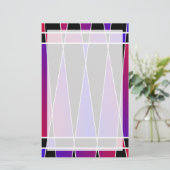 Art Deco "Fractured" von Kenneth Yoncich Briefpapier (Stehend Vorderseite)