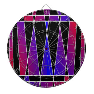 Art Deco "Fractured" von Kenneth Yoncich Dartscheibe