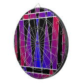 Art Deco "Fractured" von Kenneth Yoncich Dartscheibe (Vorderseite rechts)