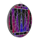 Art Deco "Fractured" von Kenneth Yoncich Dartscheibe (Vorderseite Links)