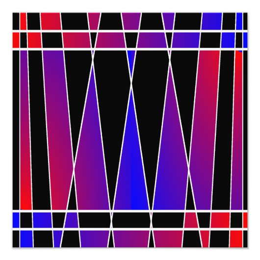 Art Deco "Fractured" von Kenneth Yoncich Fotodruck (Vorne)