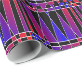 Art Deco "Fractured" von Kenneth Yoncich Geschenkpapier (Rolleneckpunkt)