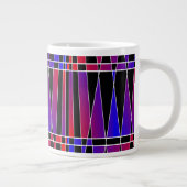 Art Deco "Fractured" von Kenneth Yoncich Jumbo-Tasse (Rechts)