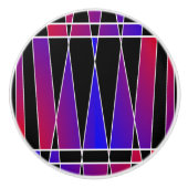 Art Deco "Fractured" von Kenneth Yoncich Keramikknauf (Vorderseite)