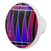 Art Deco "Fractured" von Kenneth Yoncich Keramikknauf (Rechts)