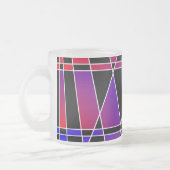 Art Deco "Fractured" von Kenneth Yoncich Mattglastasse (Links)