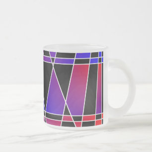 Art Deco "Fractured" von Kenneth Yoncich Mattglastasse