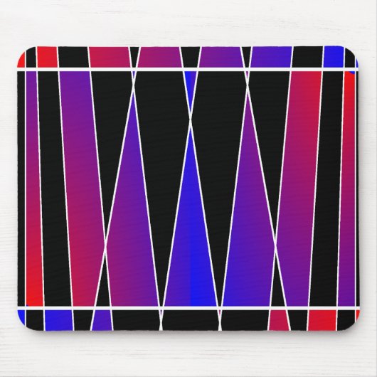 Art Deco "Fractured" von Kenneth Yoncich Mousepad (Vorne)