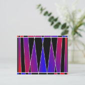Art Deco "Fractured" von Kenneth Yoncich Postkarte (Stehend Vorderseite)