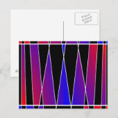 Art Deco "Fractured" von Kenneth Yoncich Postkarte (Vorne/Hinten)