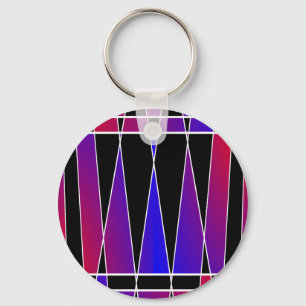Art Deco "Fractured" von Kenneth Yoncich Schlüsselanhänger