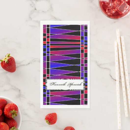 Art Deco "Fractured" von Kenneth Yoncich Serviette (Beispiel)