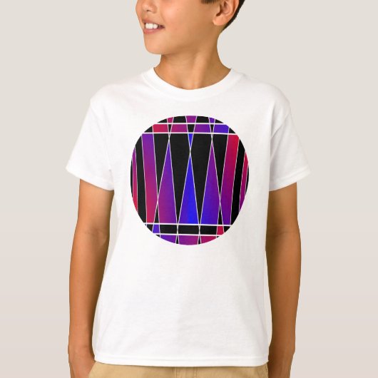 Art Deco "Fractured" von Kenneth Yoncich T-Shirt (Vorderseite)
