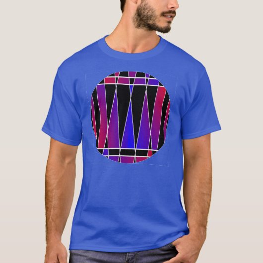 Art Deco "Fractured" von Kenneth Yoncich T-Shirt (Vorderseite)