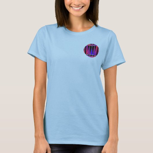 Art Deco "Fractured" von Kenneth Yoncich T-Shirt (Vorderseite)