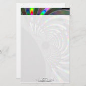 Art Deco Fraktal Briefpapier (Vorne/Hinten)