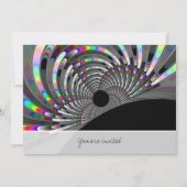 Art Deco Fraktal Einladung (Vorderseite)