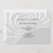 Art Deco Fraktal Einladung (Rückseite)