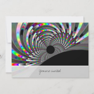 Art Deco Fraktal Einladung