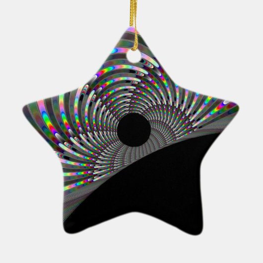 Art Deco Fraktal Keramikornament (Hinten)