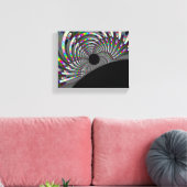 Art Deco Fraktal Leinwanddruck (Insitu (Wohnzimmer))