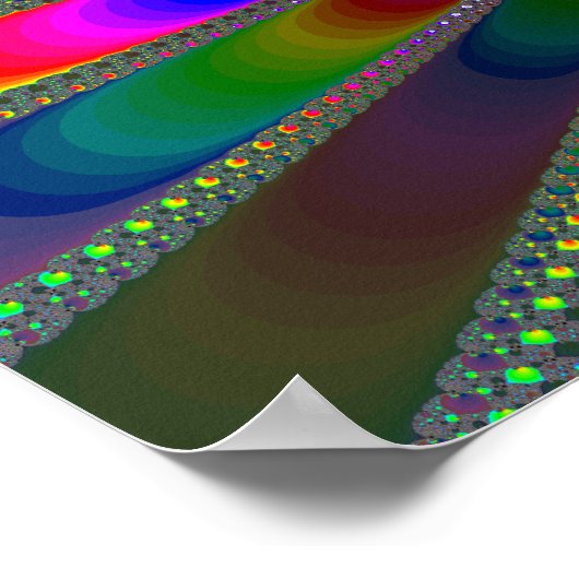 Art Deco Fraktal Poster (Ecke)